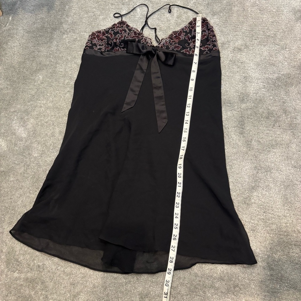 Janet Reger Silk Chemise Lingerie dress black pink embroidered babydoll - Picture 8 of 11